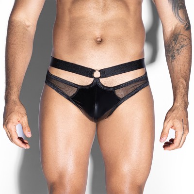 Ανδρικό Sexy Σλίπ Δερμάτινο 