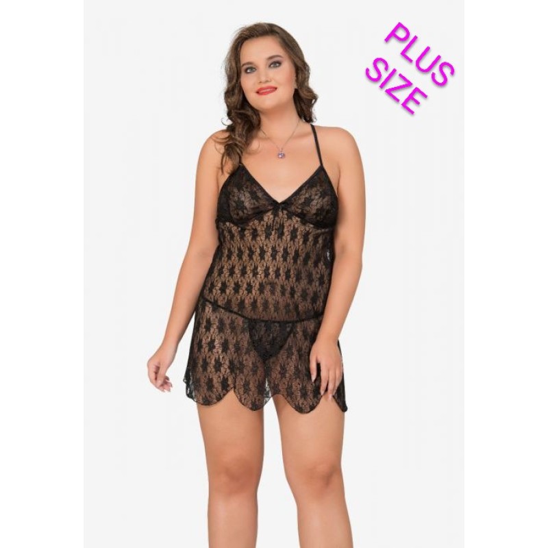  Νυχτικό Δαντέλα Plus Size 